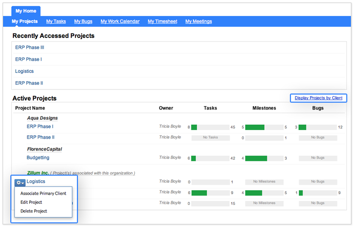 zoho project management