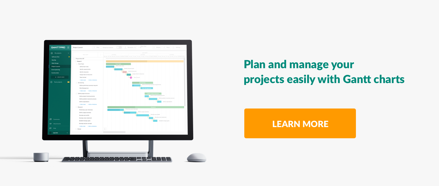 Gantt chart software GanttPRO