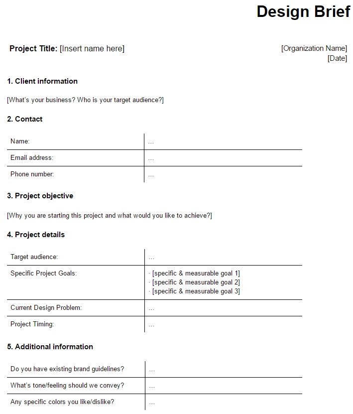 project-management-client-brief