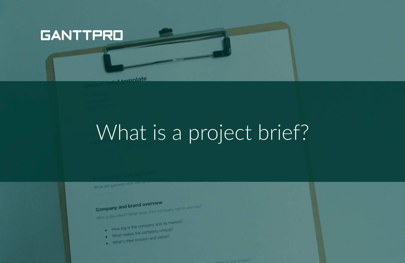 What is a project brief