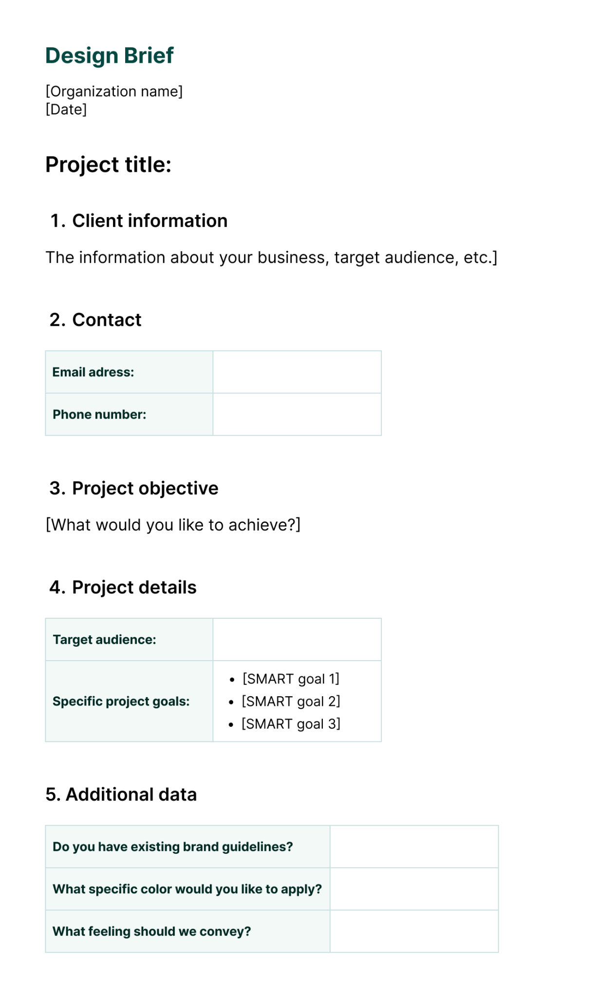 How to Write Project and Creative Briefs (Helpful Templates)