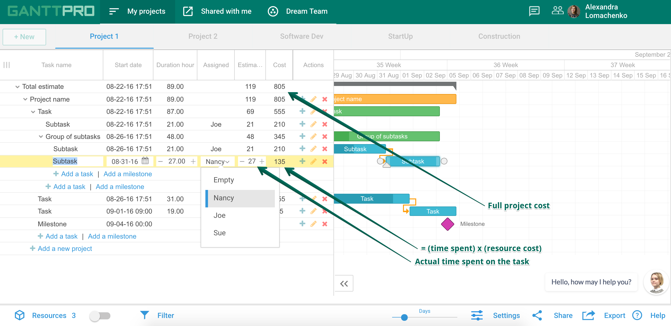 GanttPRO project management resource planning