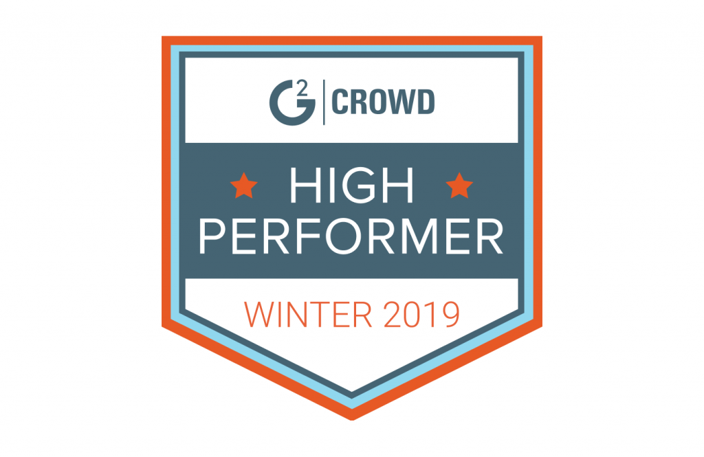 GanttPRO High Performer Winter 2019 by G2Crowd