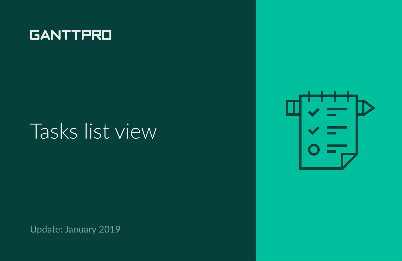 GanttPRO online Gantt chart software January 2019 release