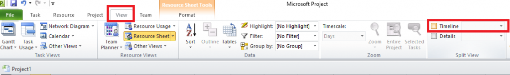 MS Project Tutorial how to create a timeline