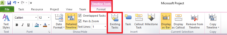 MS Project Tutorial how to create a timeline