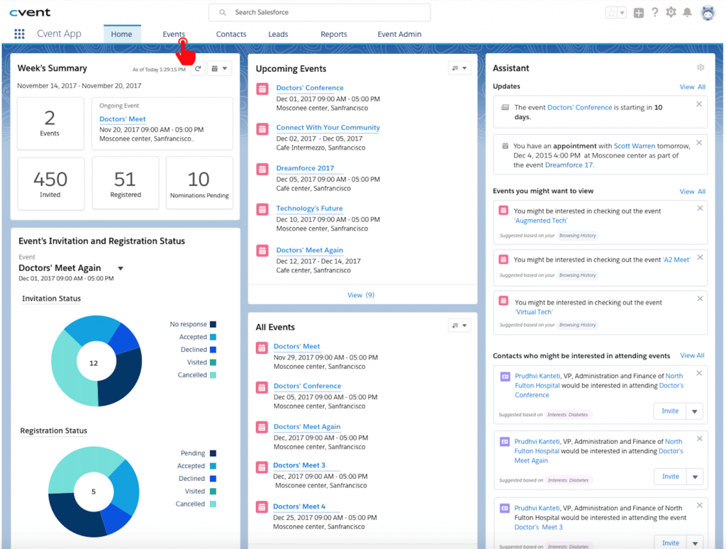 Cvent event management software