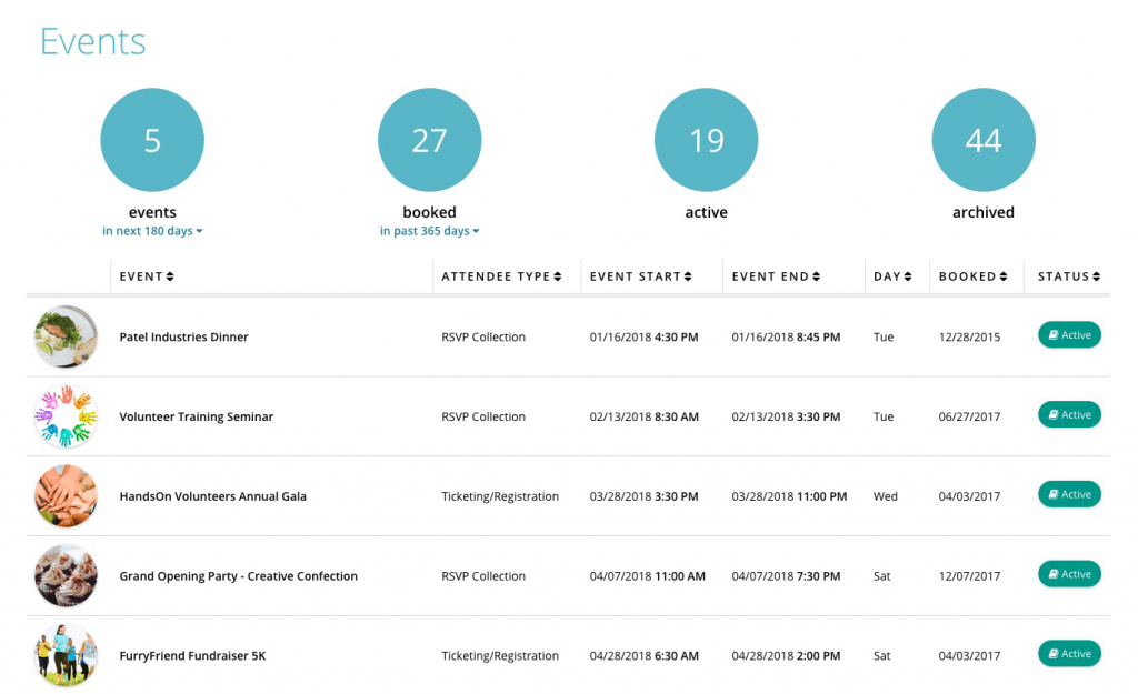 Planning Pod event management software