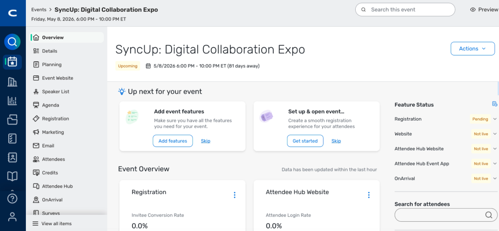 Event management software: Cvent