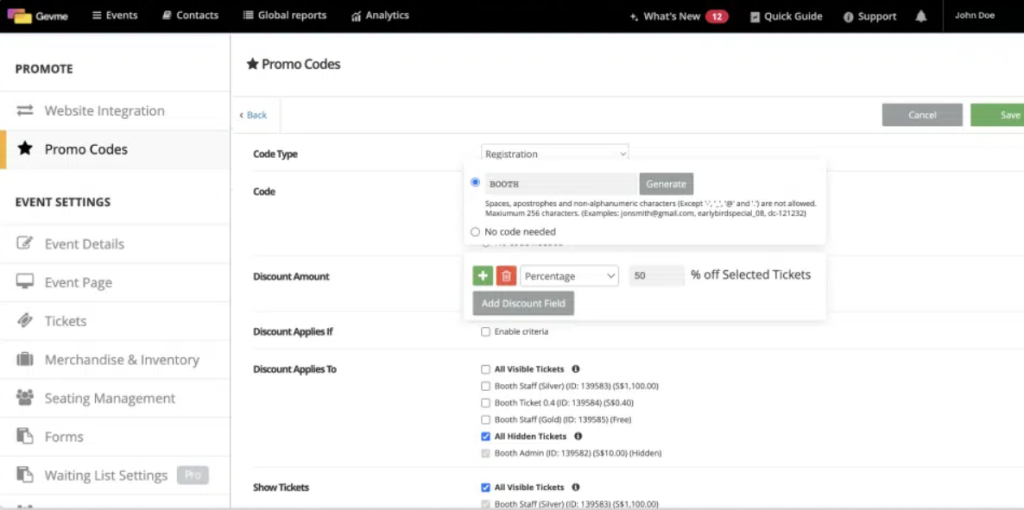 Event management software: Gevme