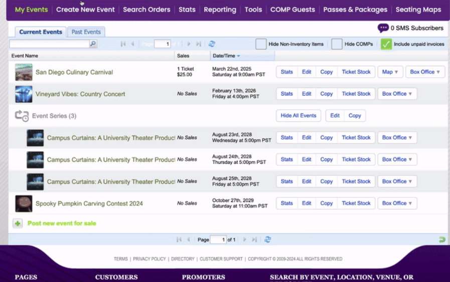 Event management software: PurplePass
