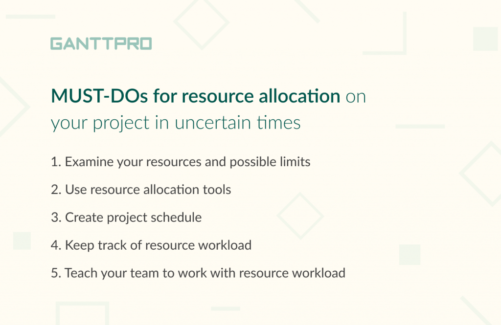 Tips for resource allocation