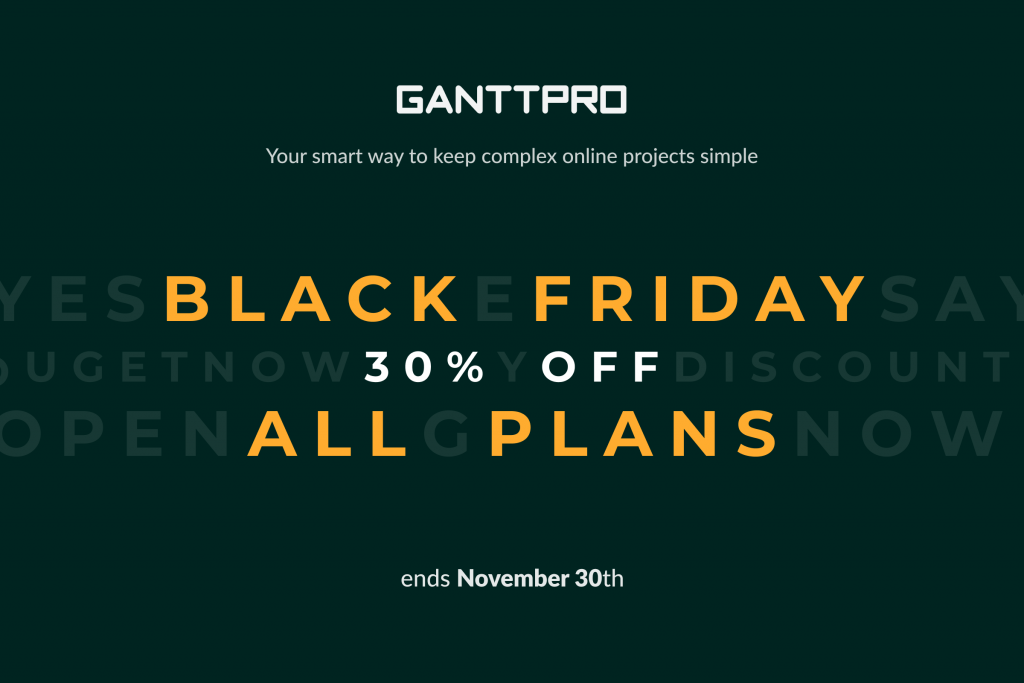 GanttPRO Black Friday software deal