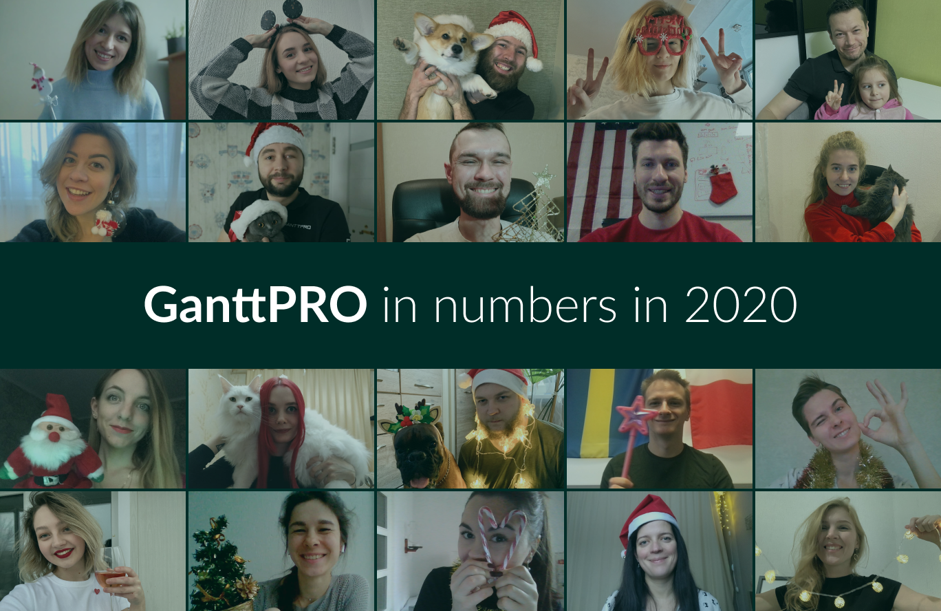 GanttPRO in numbers in 2020