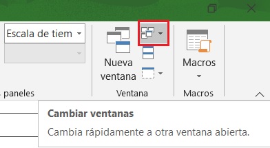 Cómo cambiar entre los proyectos en MS Project