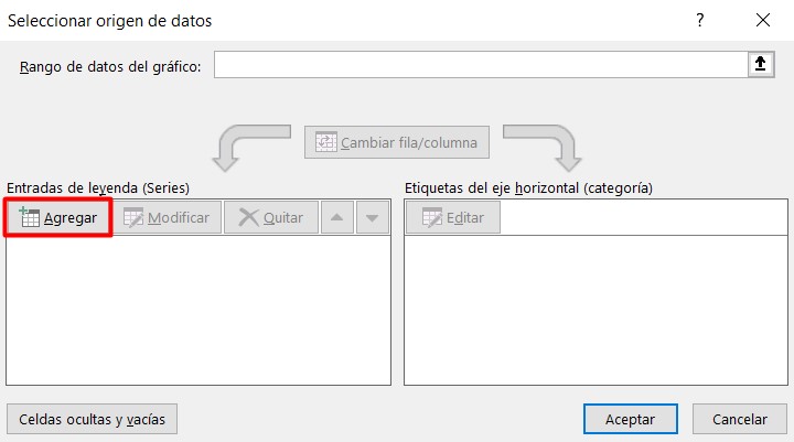 Diagrama de Gantt Excel: agregar datos al diagrama de Gantt