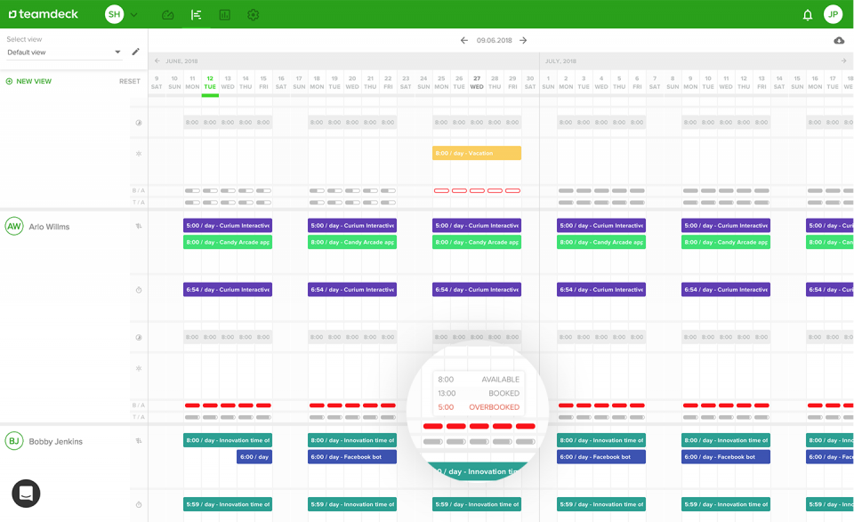 Teamdeck resource management system