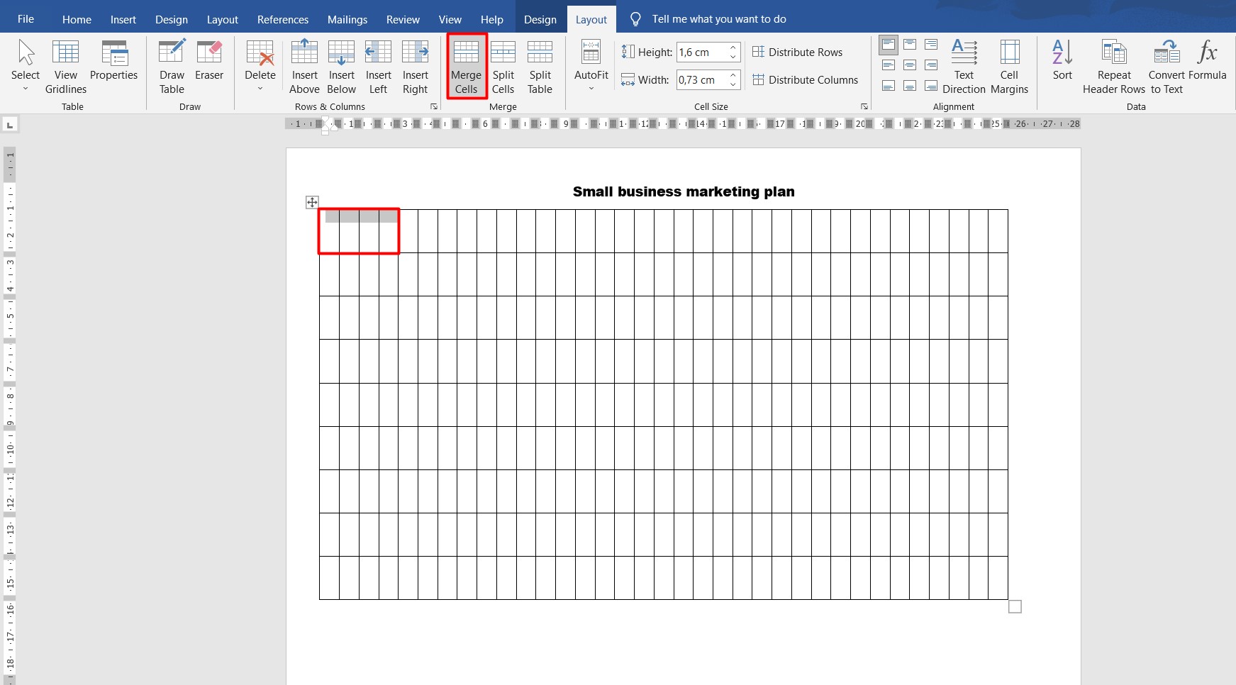 Gantt chart word: insert tasks