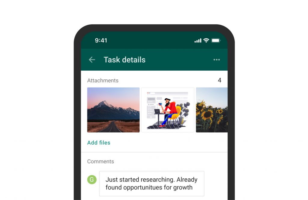 GanttPRO mobile app: team collaboration
