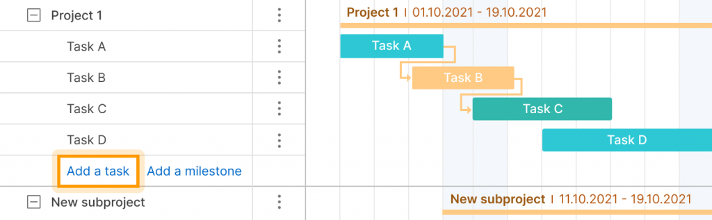 How to add a task in GanttPRO?