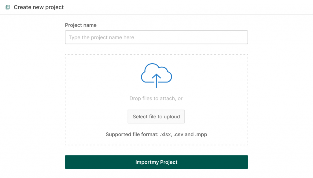 Projects importing with GanttPRO