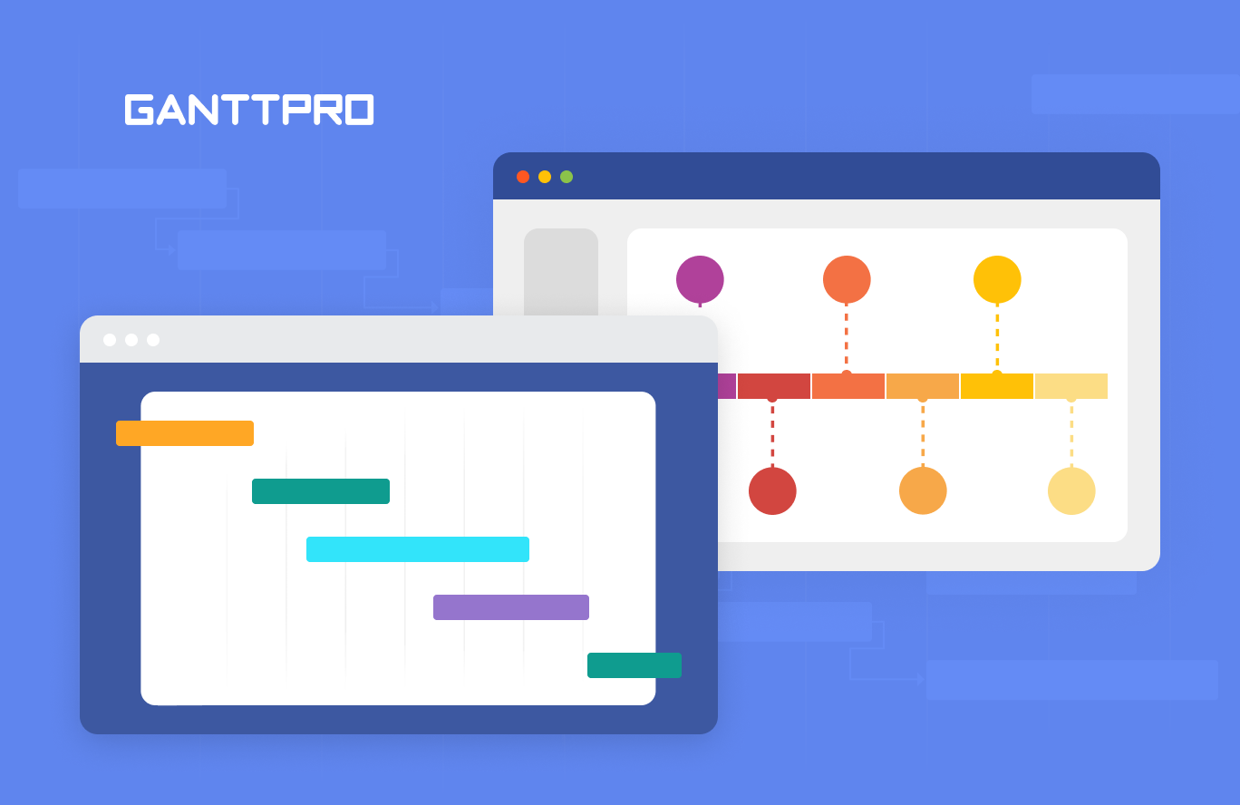 What is the difference between a Gantt chart and a timeline?