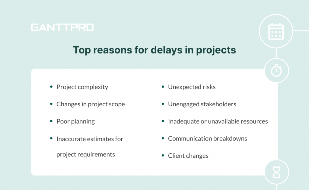 Project delays: core reasons