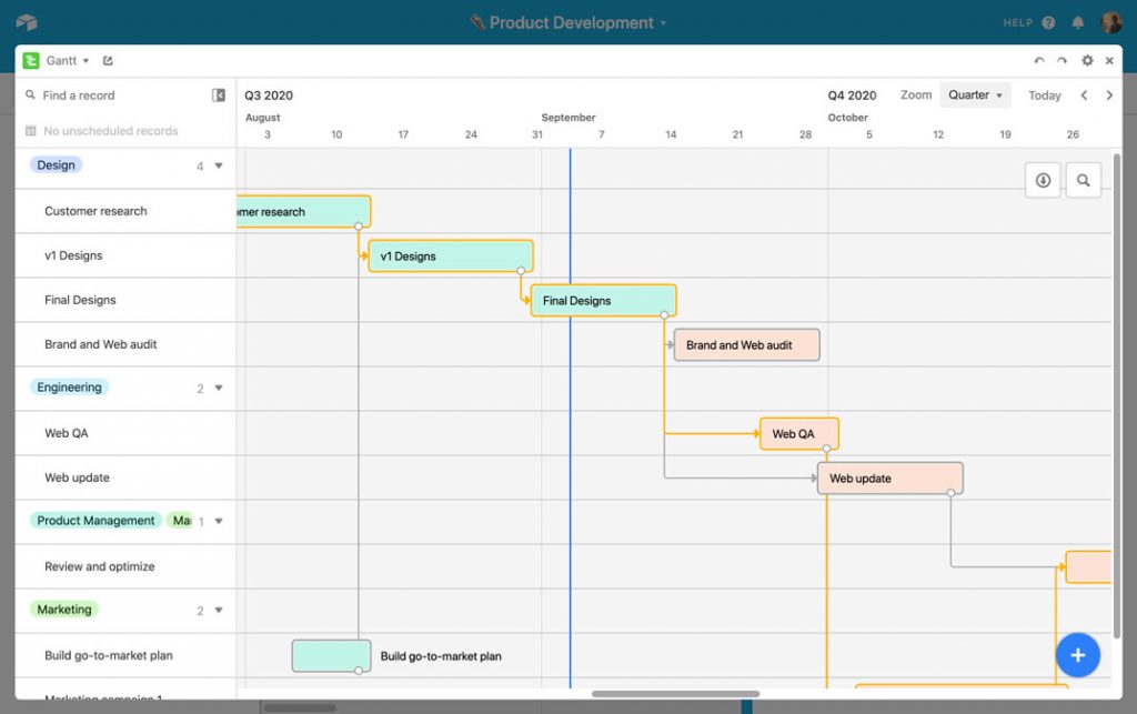 Small business project management software: Airtable