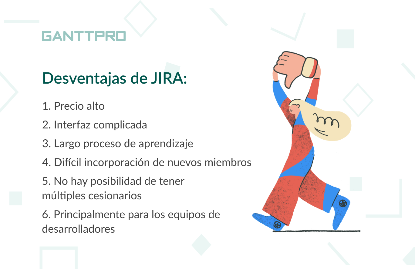 alternativas a JIRA - desventajas de Jira