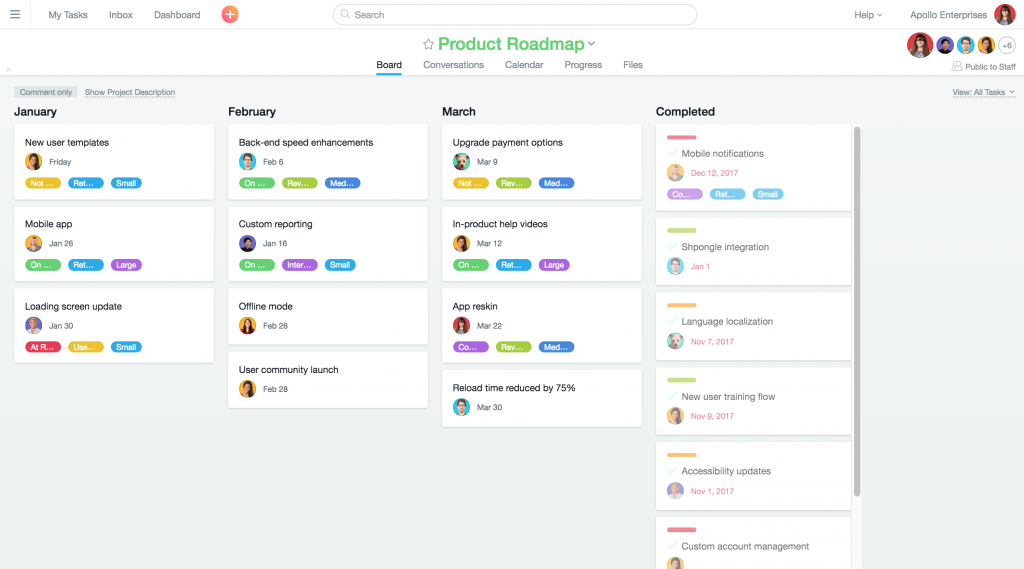 Best project management tools Asana