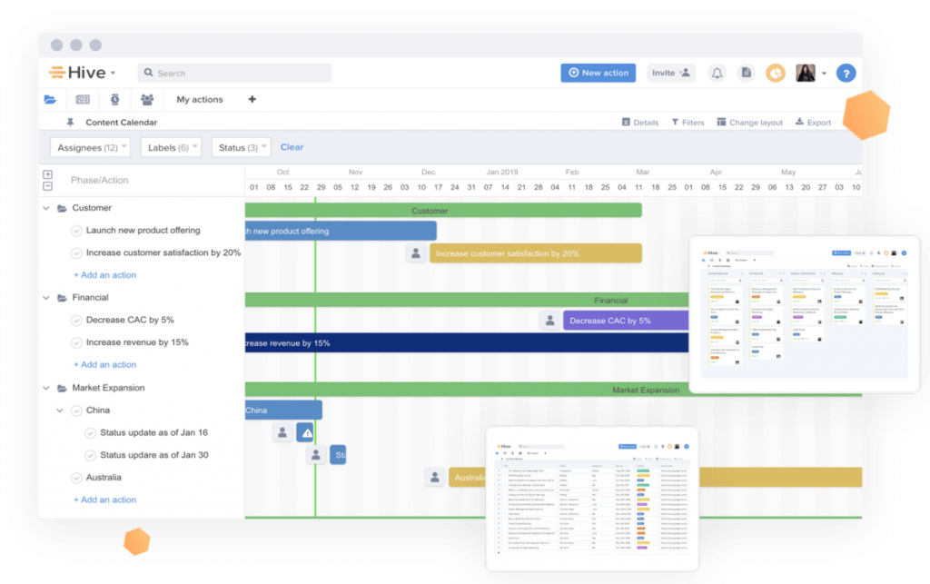 Best project management tools Hive