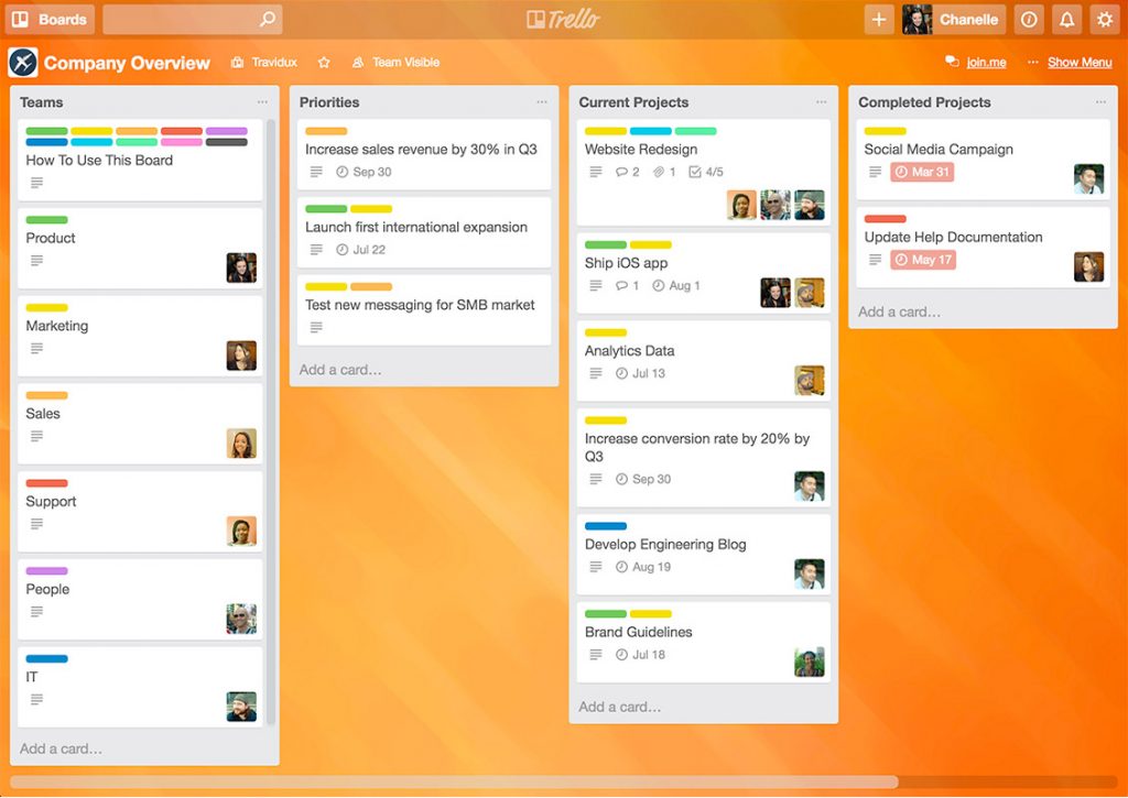 Best project management tools Trello