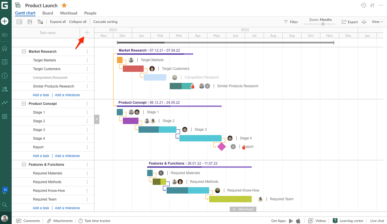 How to add predecessors in Microsoft Project alternative GanttPRO