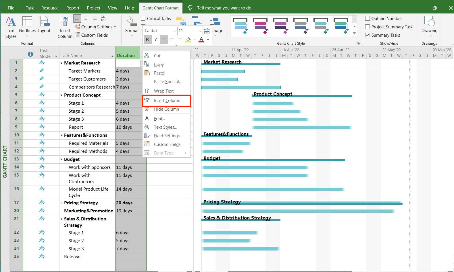 excel gantt chart template with predecessors free