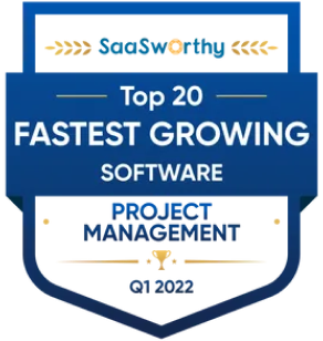 GanttPRO project management award by SaaSworthy