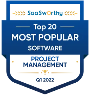 GanttPRO Q1 project management award by SaaSworthy