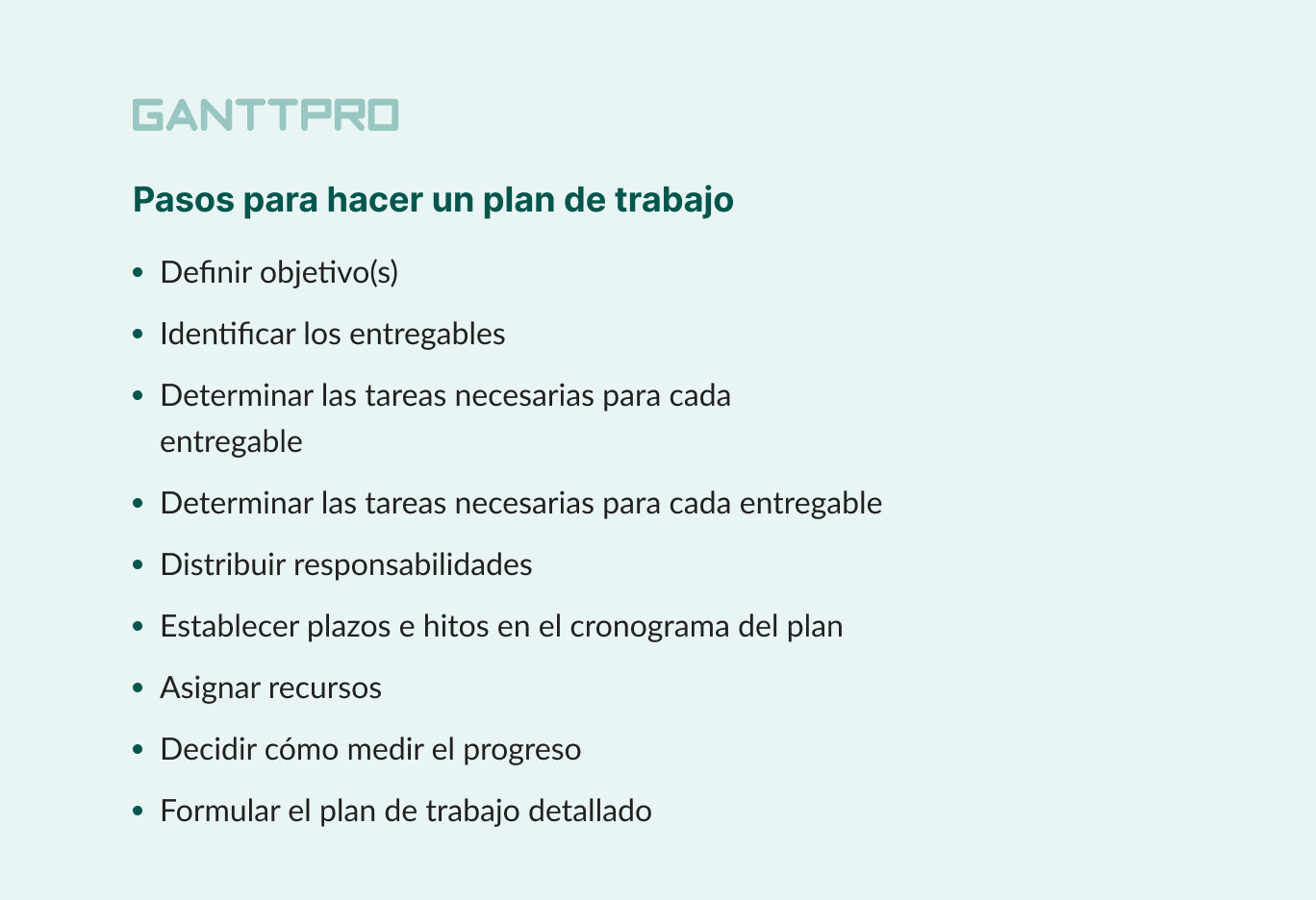 como hacer un plan de trabajo