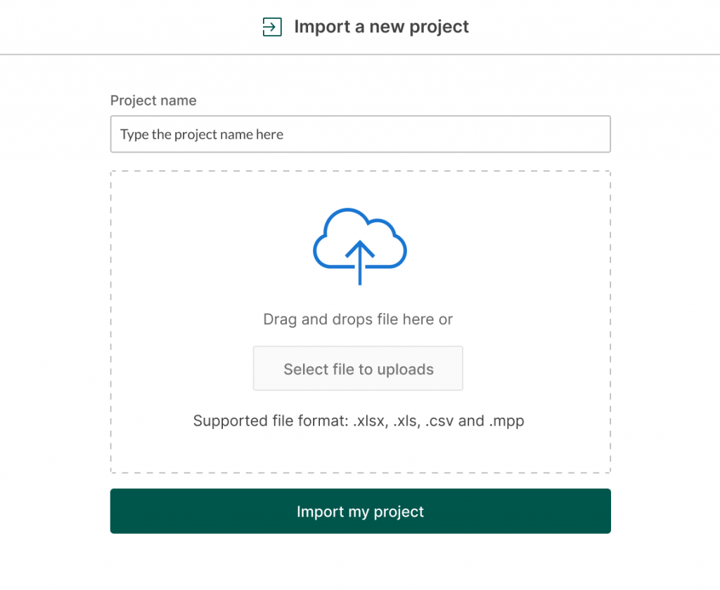 How to import an Excel work breakdown structure