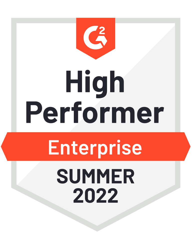 GanttPRO G2 summer 2022 Enterprise high performer award