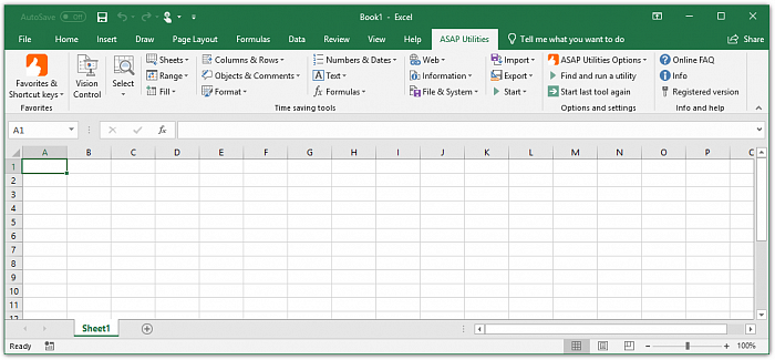 How a typical Excel spreadsheet looks like