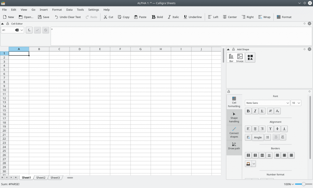 Google Sheets alternatives and competitors: Calligra Sheets