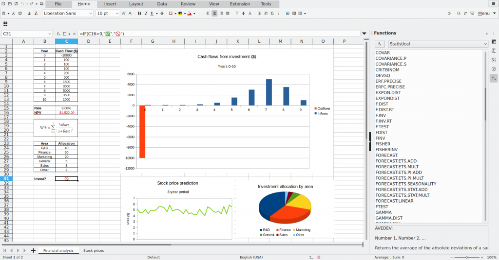 Google Sheets alternatives and competitors: LibreOffice Calc
