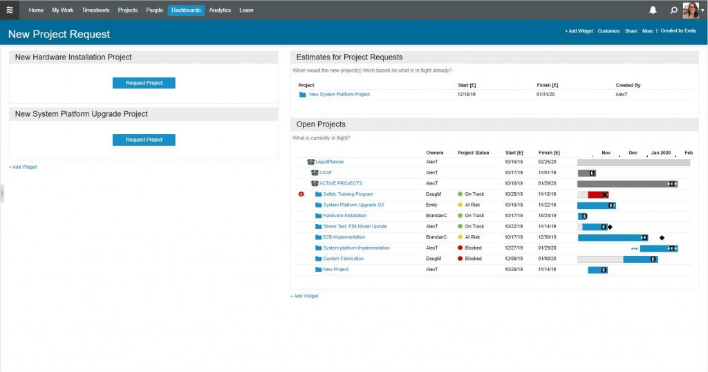 Best MS Project alternatives: LiquidPlanner