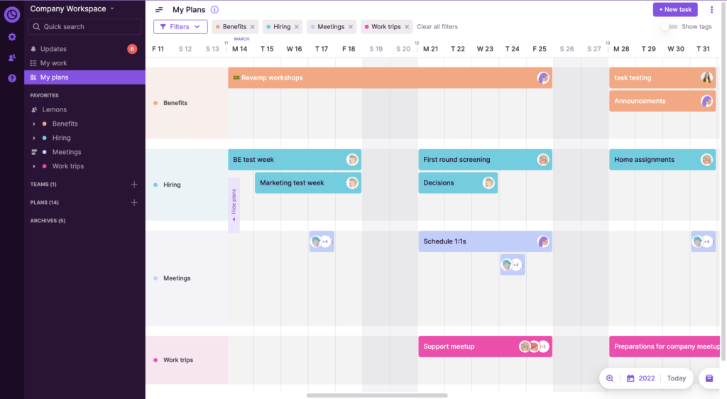 Best MS Project alternatives: Toggl Plan