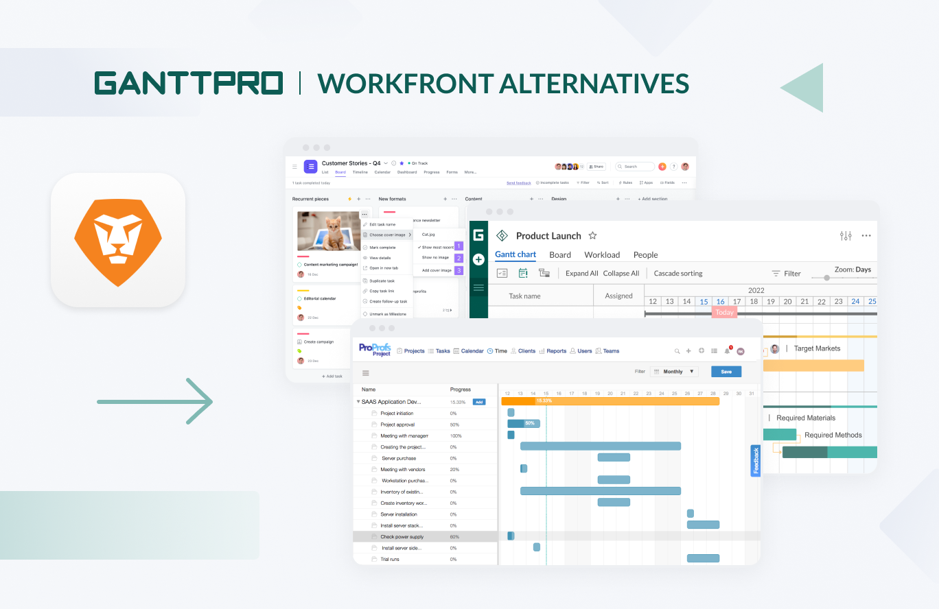 Top Workfront alternatives with features and prices