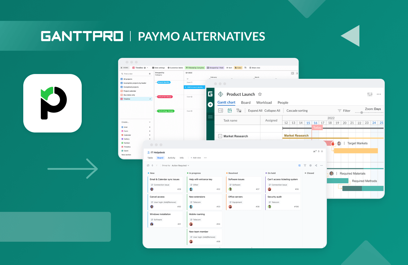 Top Paymo alternatives with features and prices
