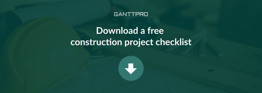 Construction project management checklist pdf