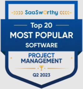 GanttPRO most popular software award by SaaSworthy