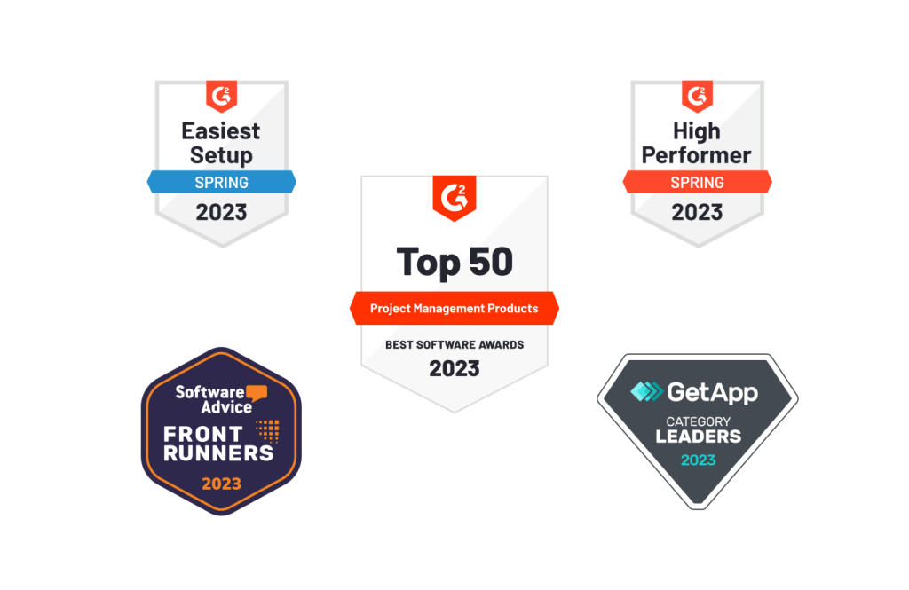 GanttPRO awarded by the leading software reviews platforms
