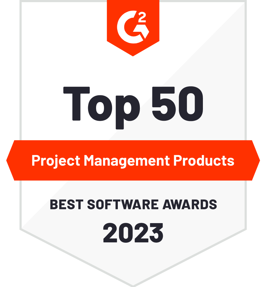 GanttPRO top 50 PM products award by G2